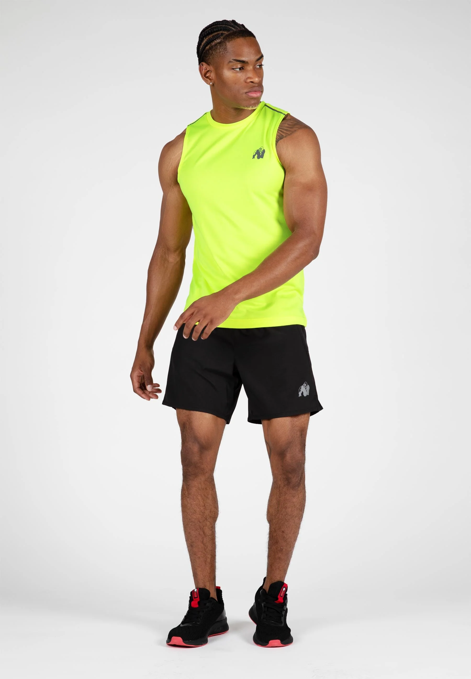 Gorilla Wear - Washington Tank Top - Neon Yellow - Image 3