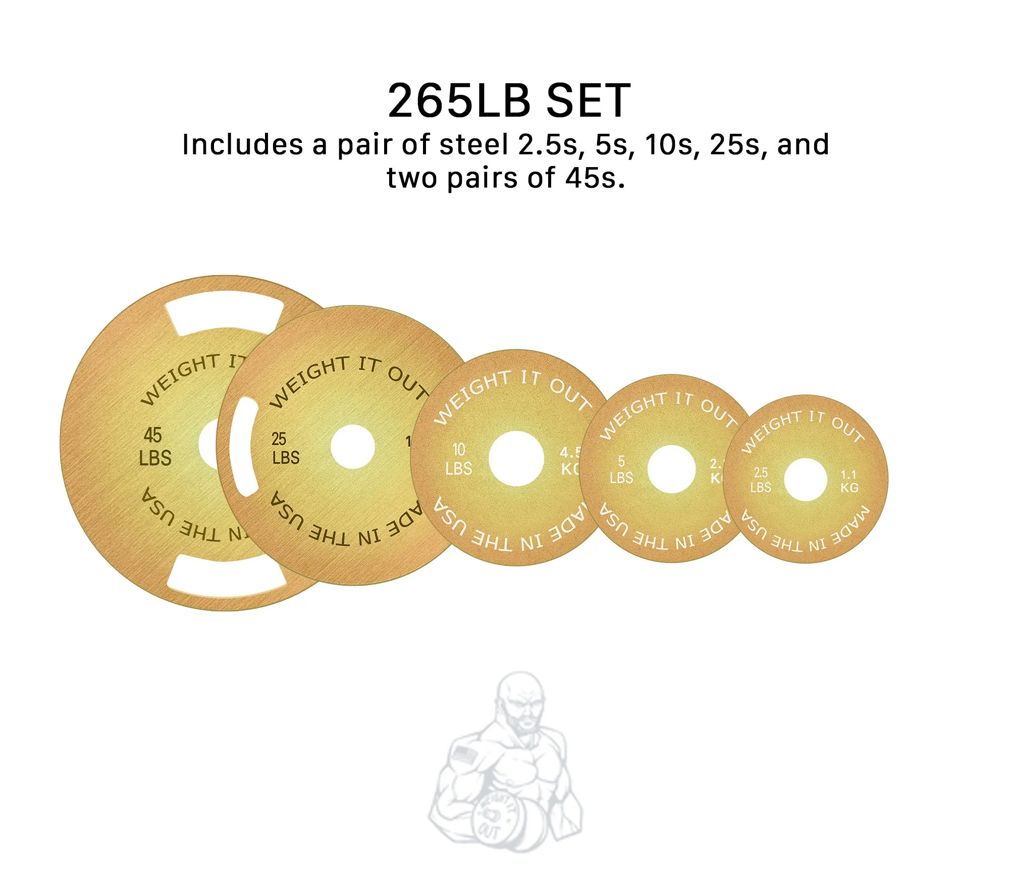 Weight It Out - Solid Steel Calibrated Weight Plate Sets - Image 15