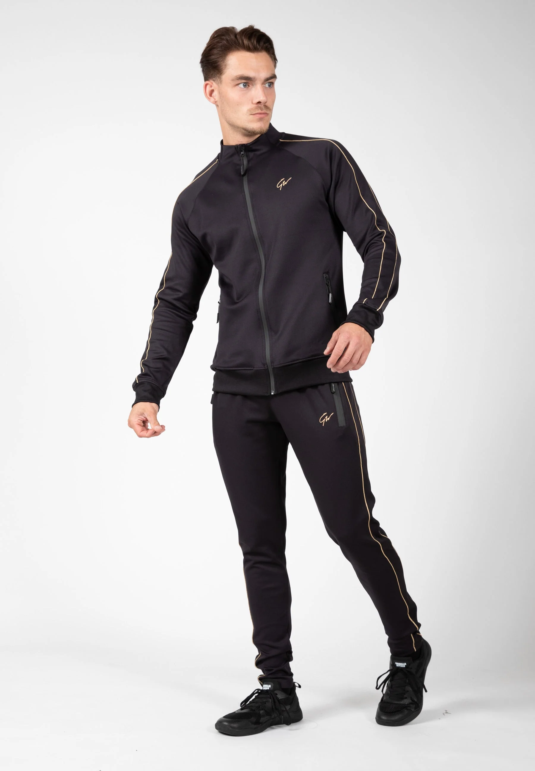 Gorilla Wear - Wenden Track Jacket - Black/Gold - Image 3