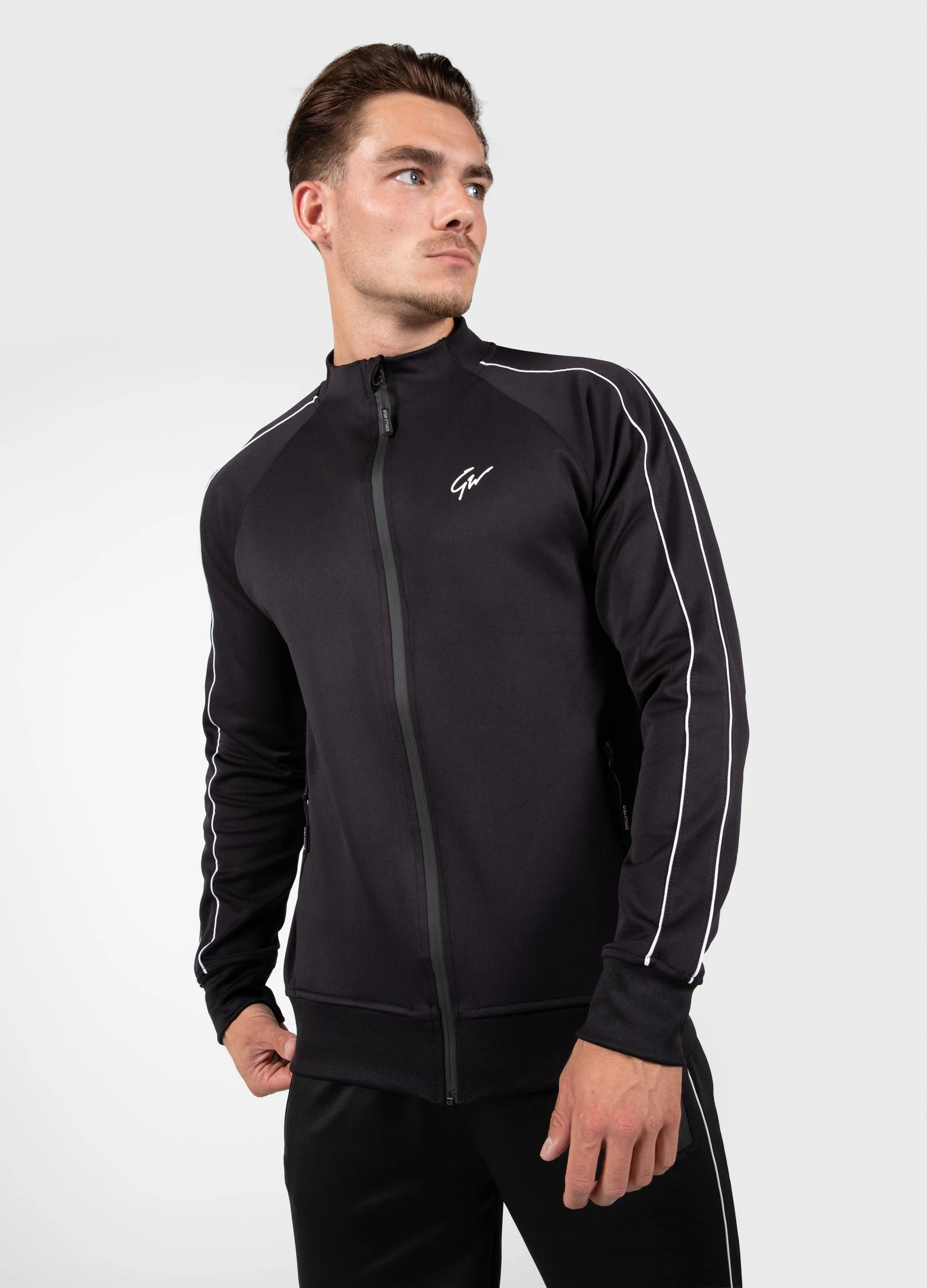 Gorilla Wear - Wenden Track Jacket - Black/White - Image 4