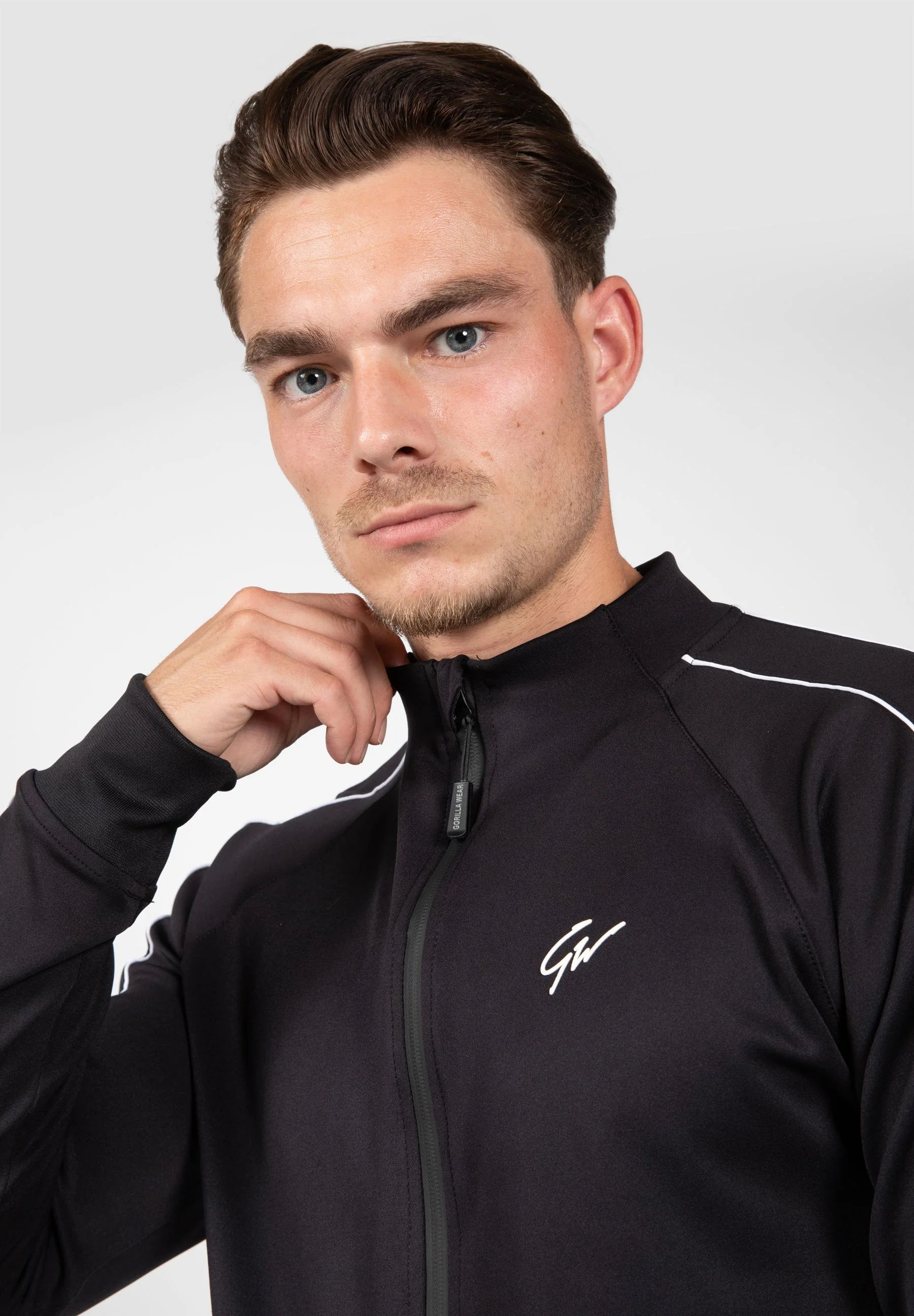 Gorilla Wear - Wenden Track Jacket - Black/White - Image 5