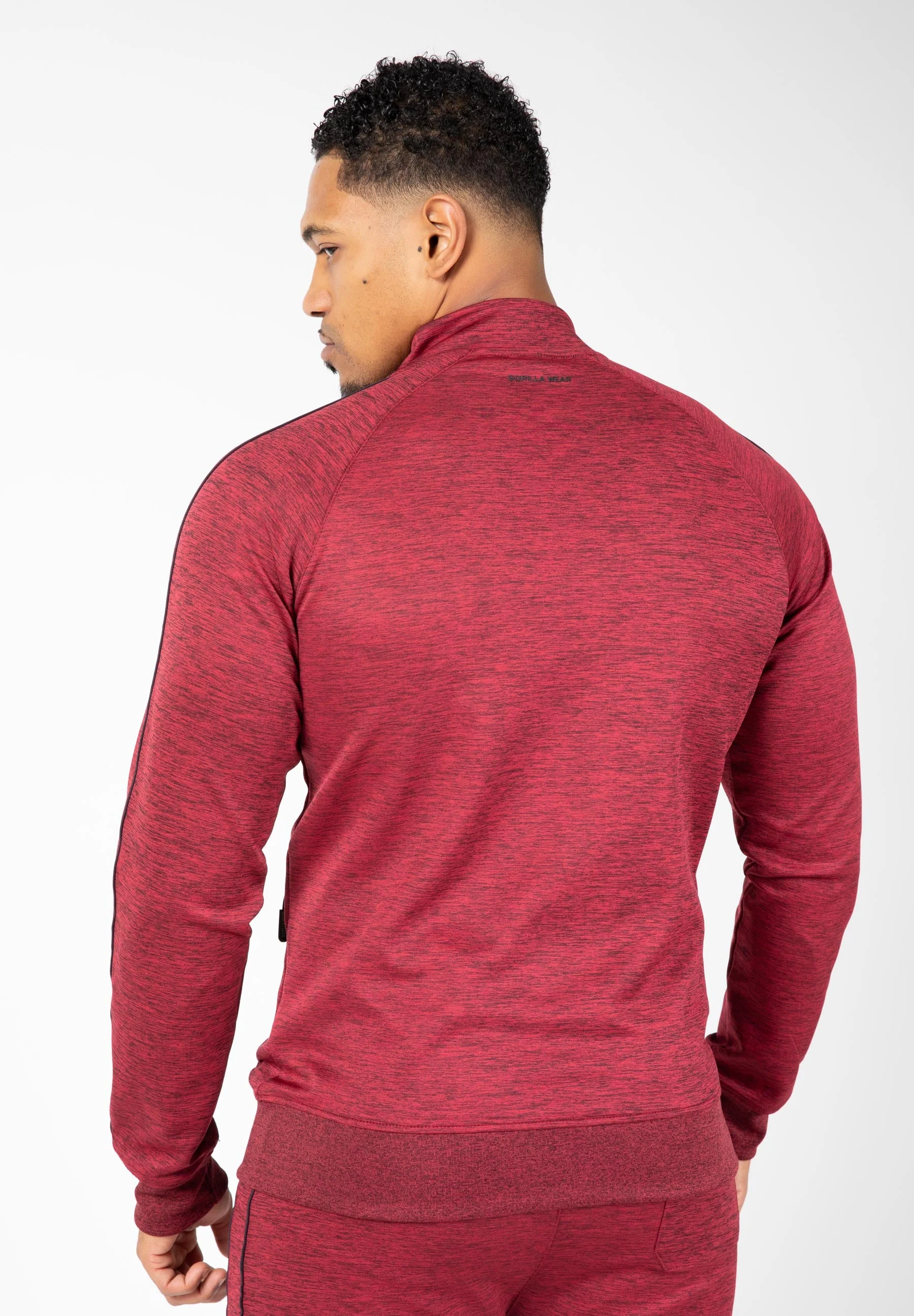 Gorilla Wear - Wenden Track Jacket - Burgundy Red - Image 2