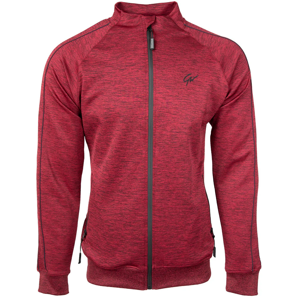 Gorilla Wear - Wenden Track Jacket - Burgundy Red - Image 6