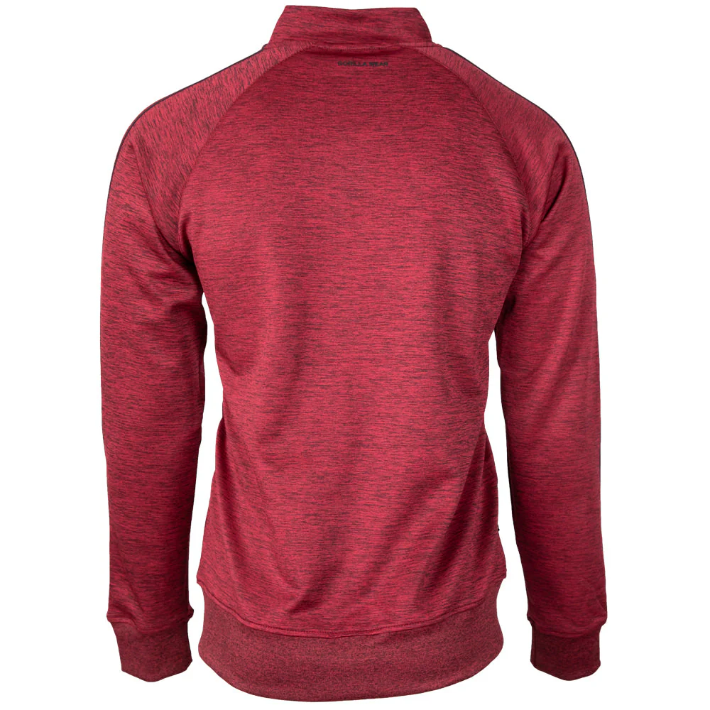 Gorilla Wear - Wenden Track Jacket - Burgundy Red - Image 7
