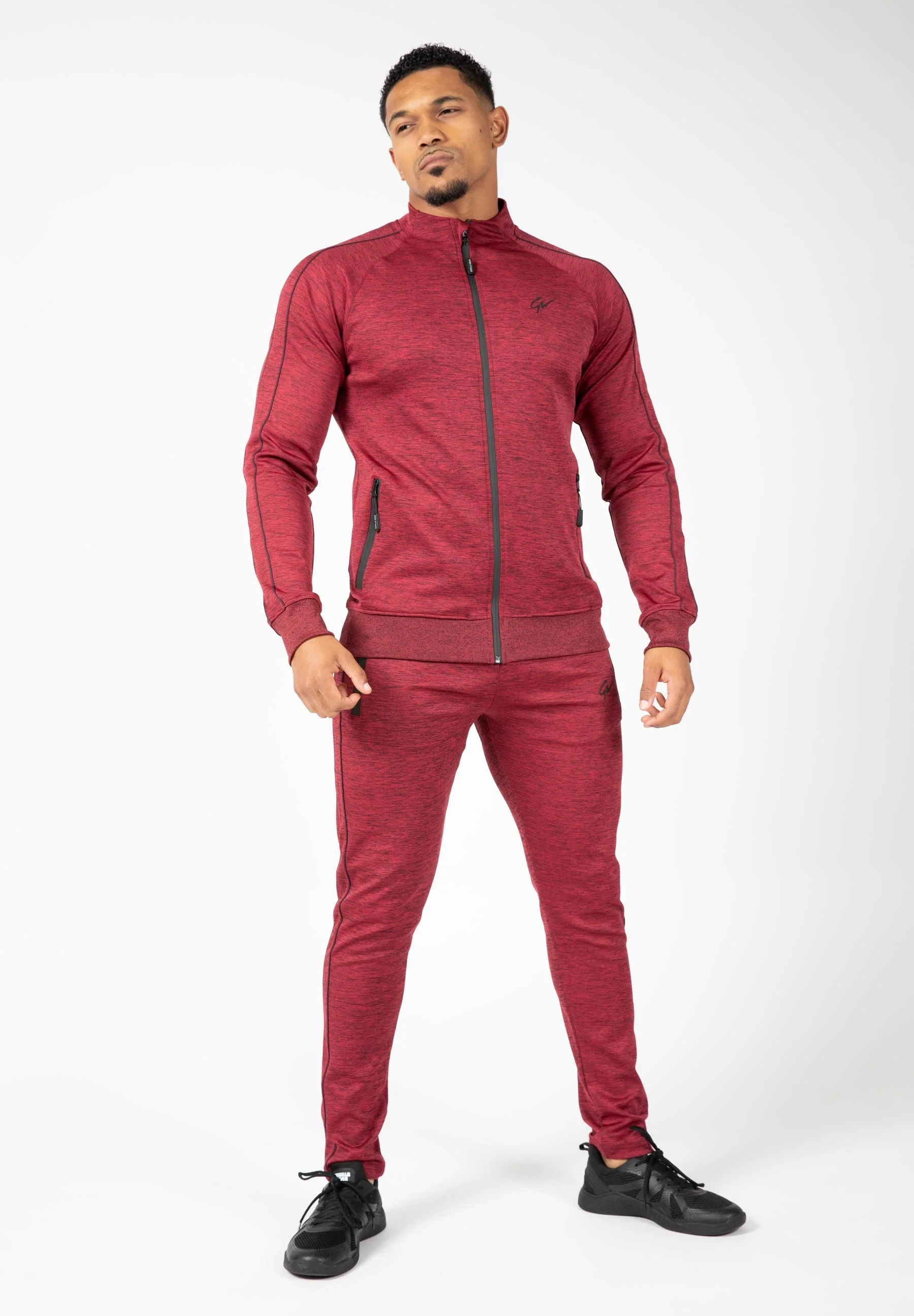 Gorilla Wear - Wenden Track Pants - Burgundy Red - Image 4