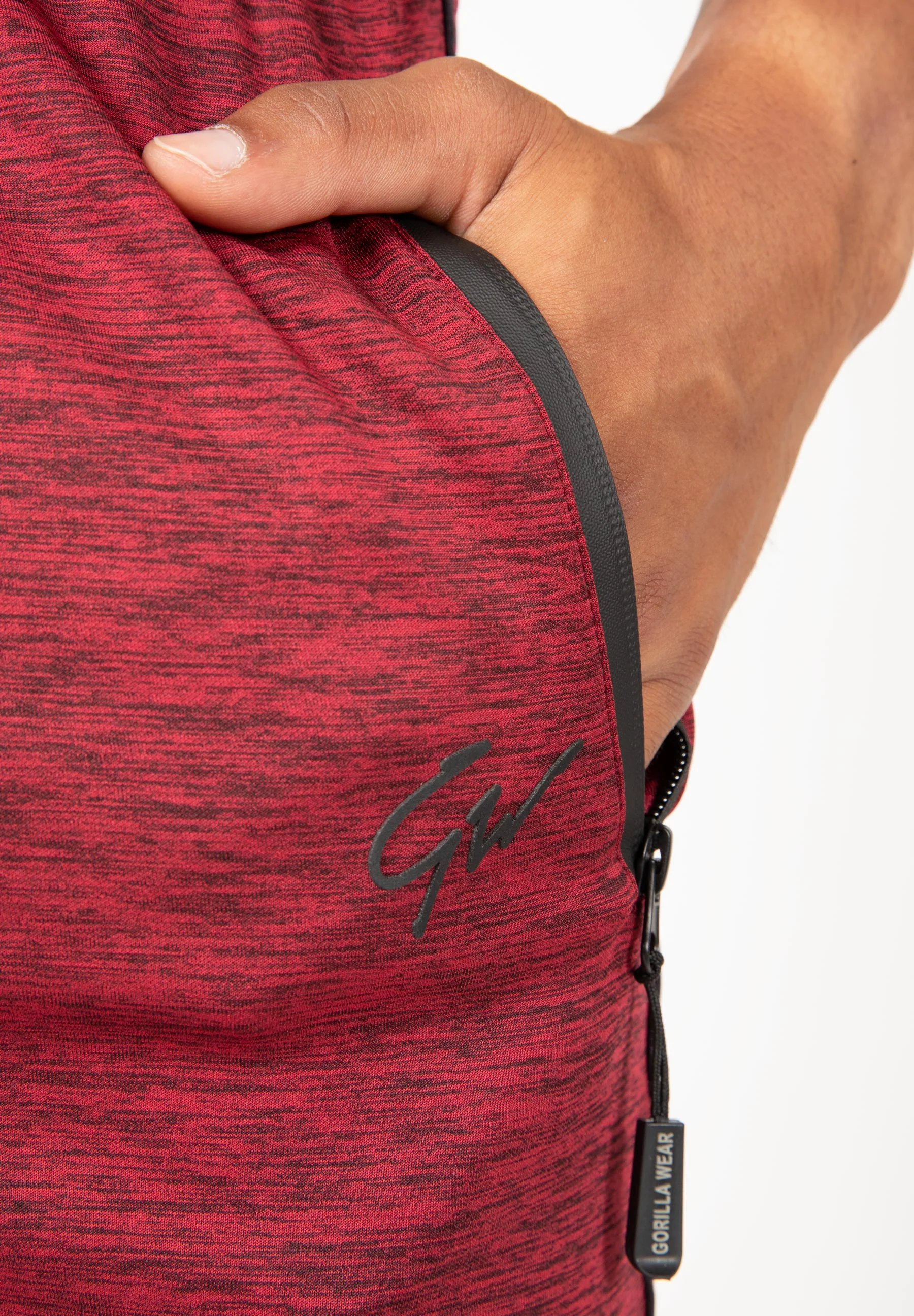 Gorilla Wear - Wenden Track Pants - Burgundy Red - Image 5