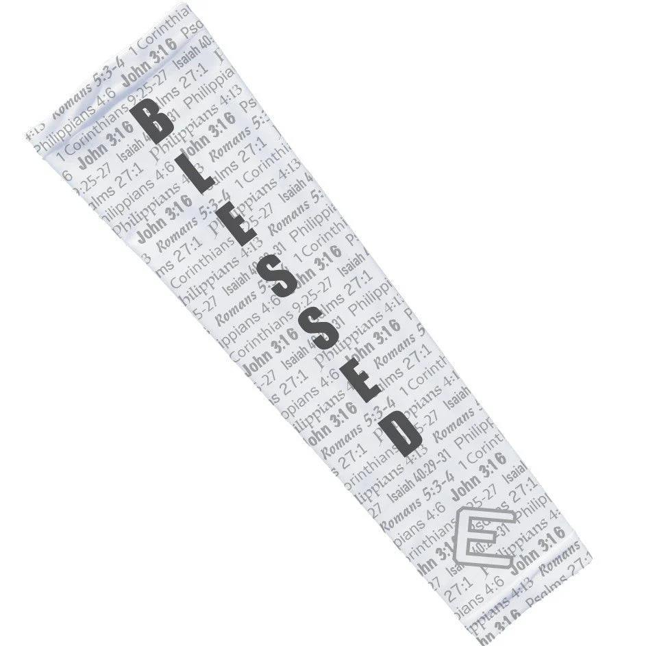 Elite Athletic Gear - White Blessed Arm Sleeve - Image 2