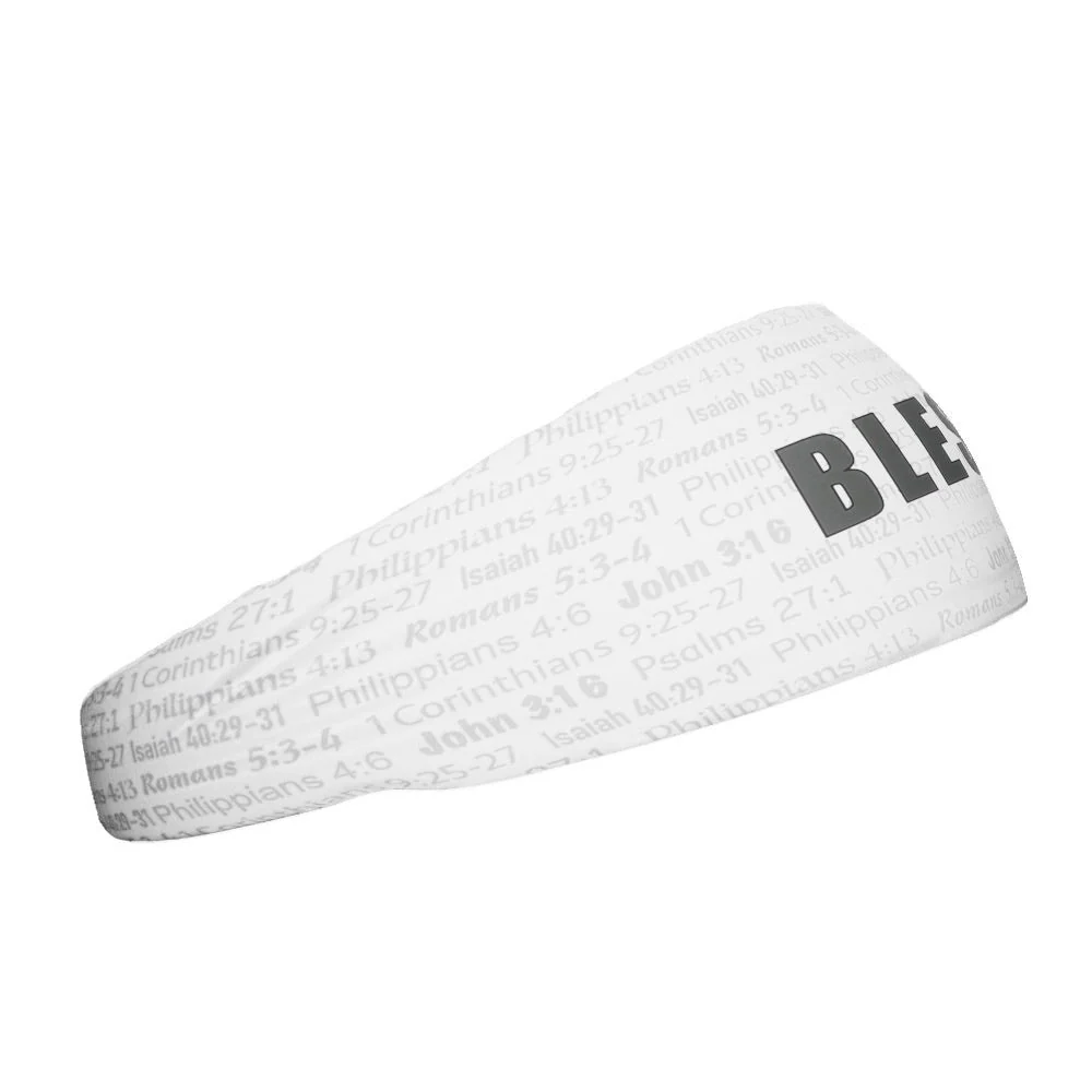 Elite Athletic Gear - White Blessed Headband - Image 2