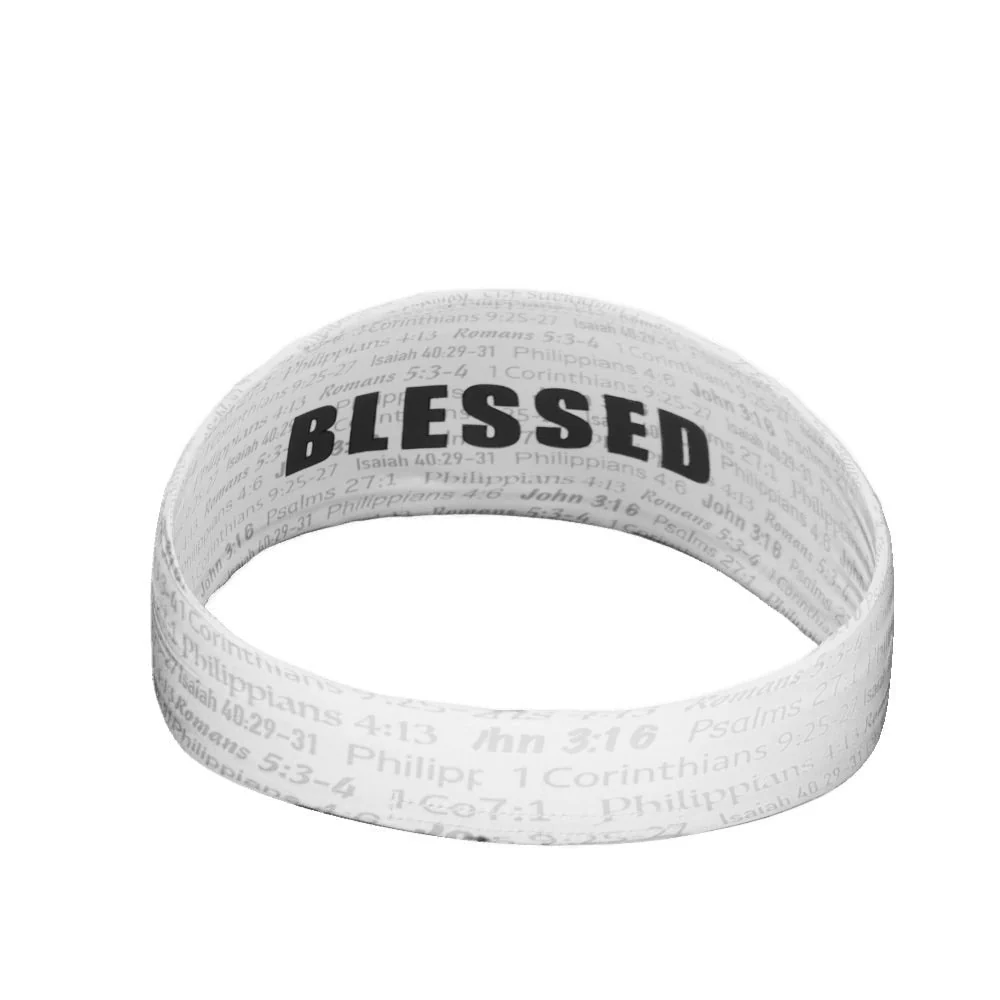 Elite Athletic Gear - White Blessed Headband - Image 3
