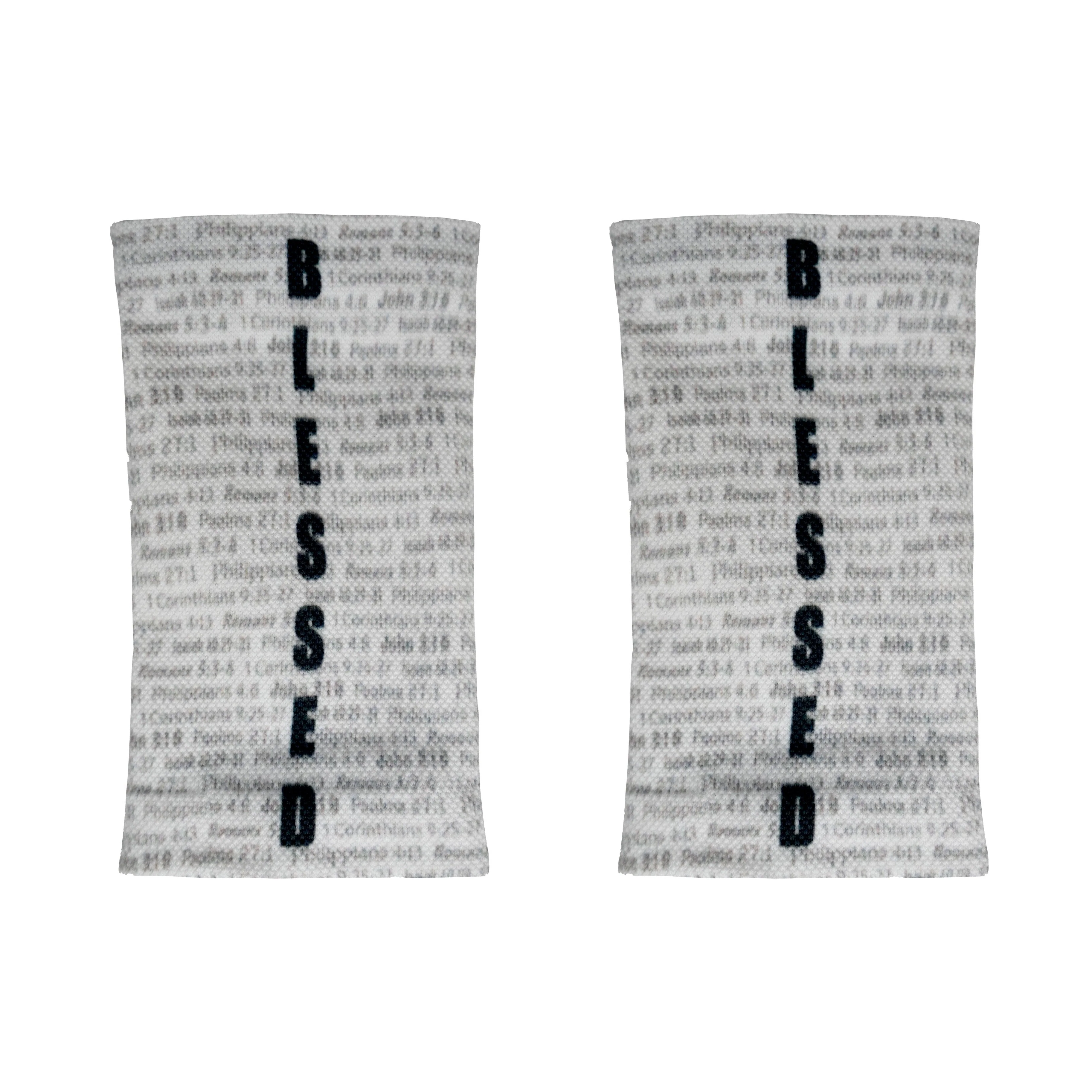 Elite Athletic Gear - White Blessed Wrist Support Sleeves - Image 2