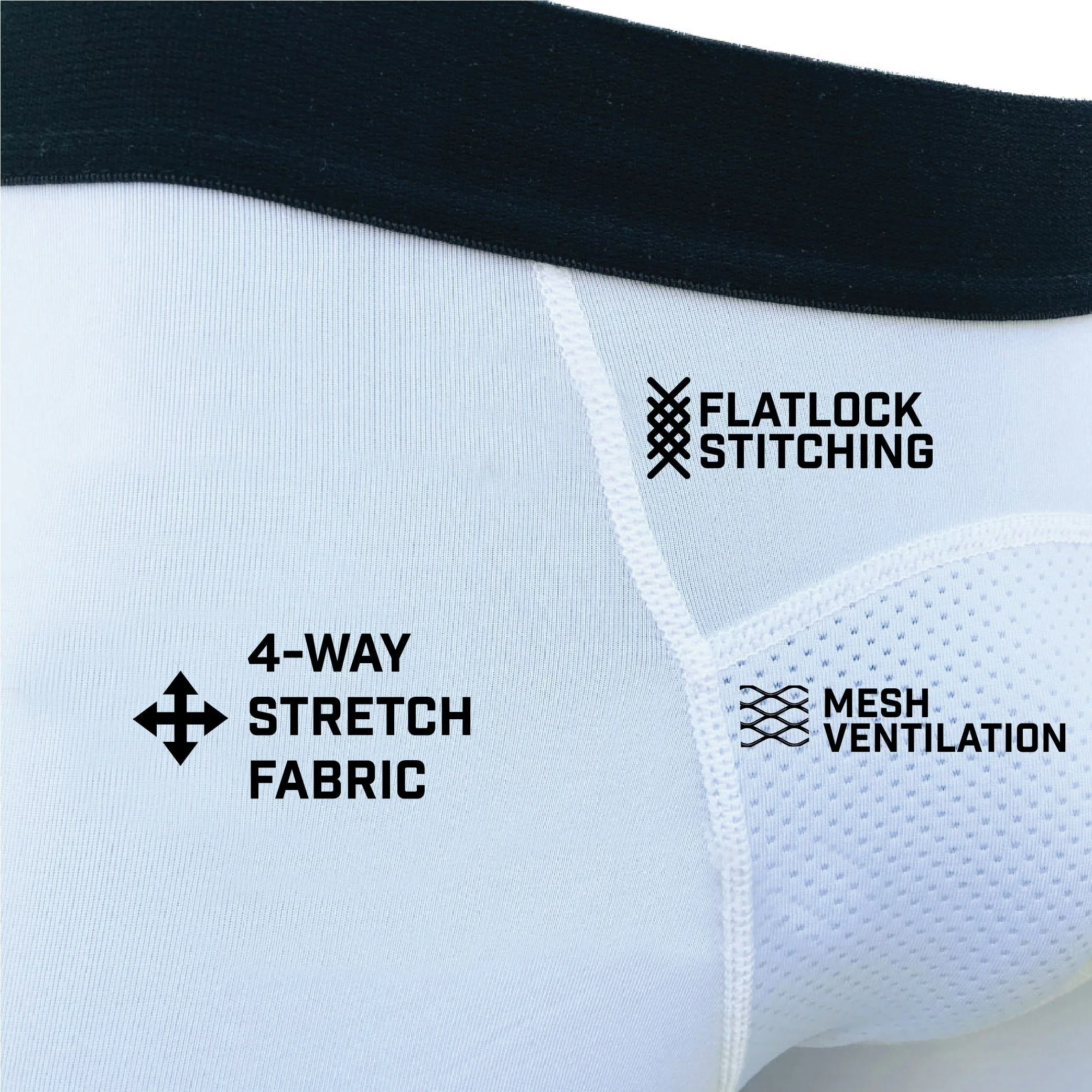 Elite Athletic Gear - White Compression Tights - Image 3