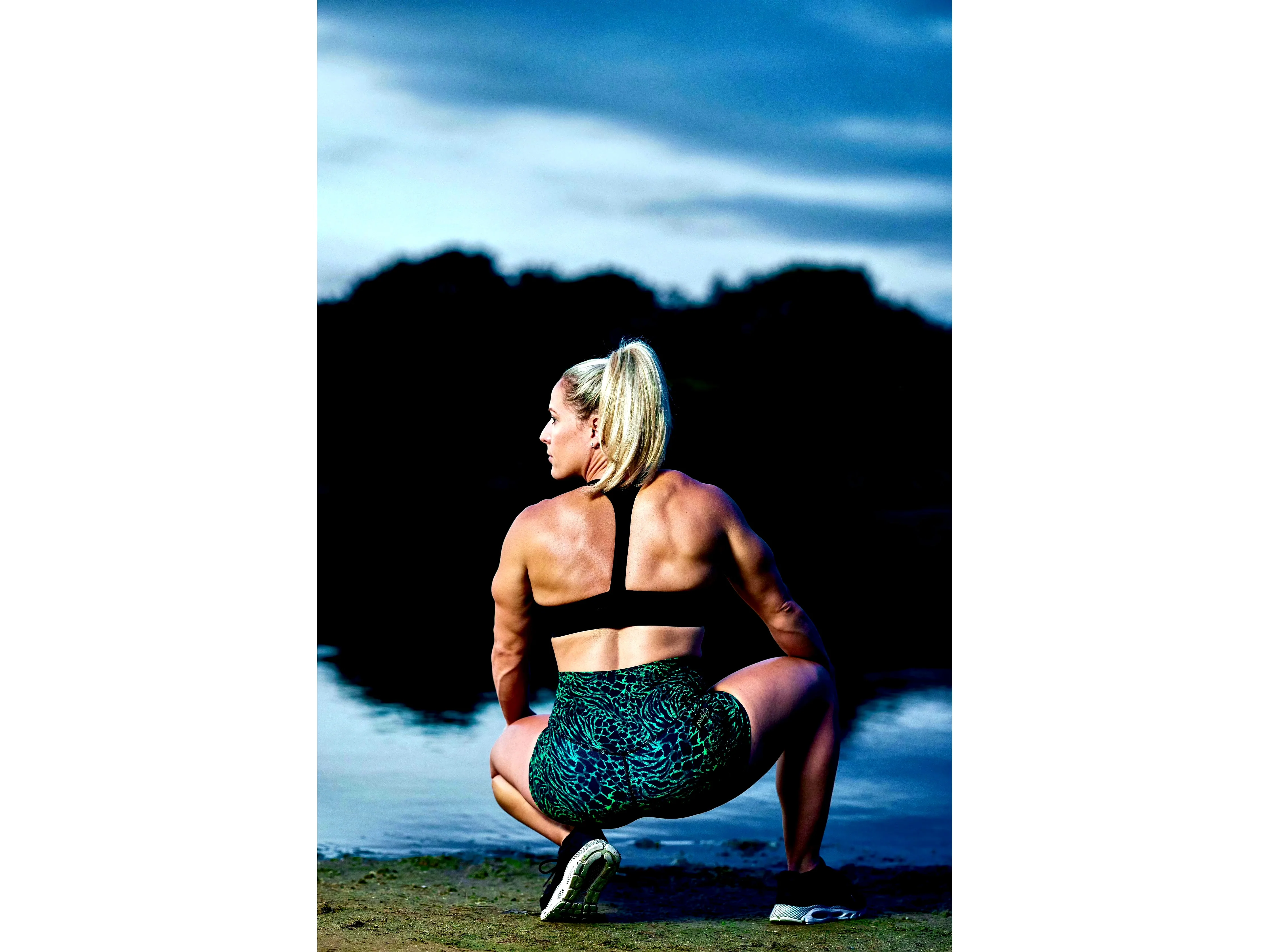 Peachy Athletic - Wild Emerald Shorts - Unicorn Collection - Image 2