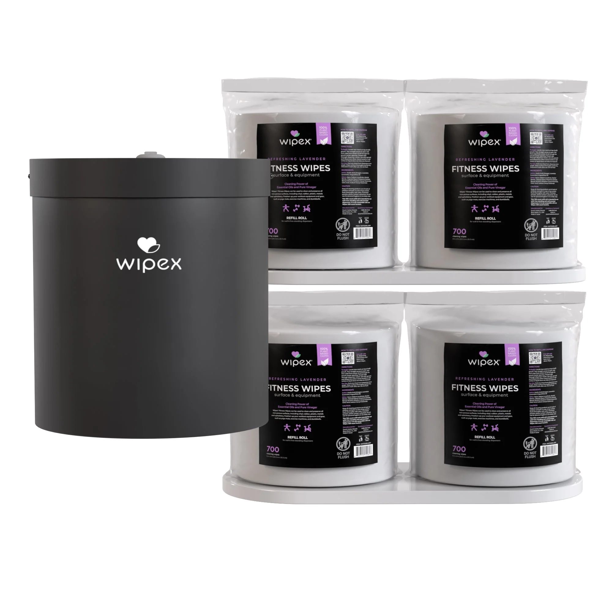 Wipex Co. - 700 Plant-Based Gym Wipes Bulk Refill Roll | Natural Fitness Equipment Wipes - Image 8
