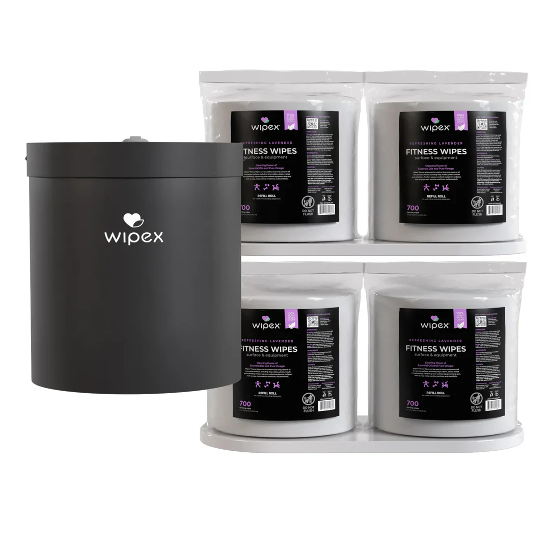 Wipex Co. - Natural Fitness Equipment Wipes 700ct Bulk Gym Refill Roll - Image 14