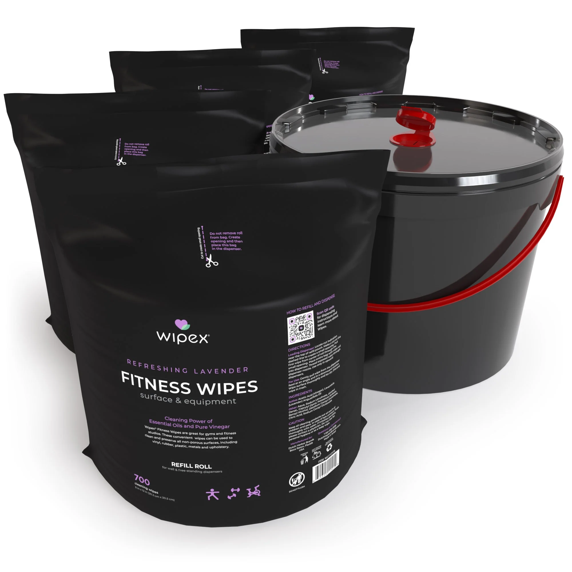 Wipex Co. - Natural Fitness Equipment Wipes 700ct Bulk Gym Refill Roll - Image 7