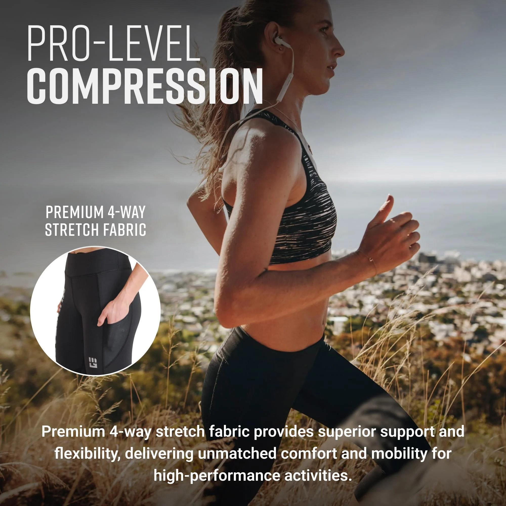 Mudgear - Women's Flex-Fit Compression Capri Leggings - Image 3