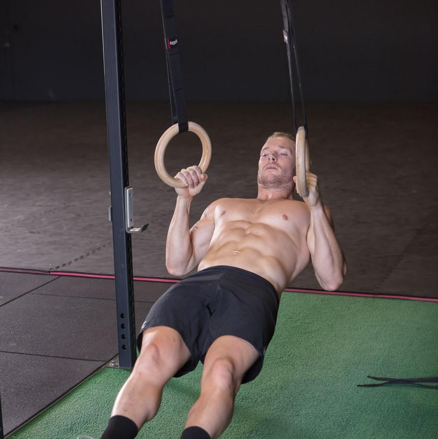SMAI - Wooden Gym Rings - Easy Straps - Image 3