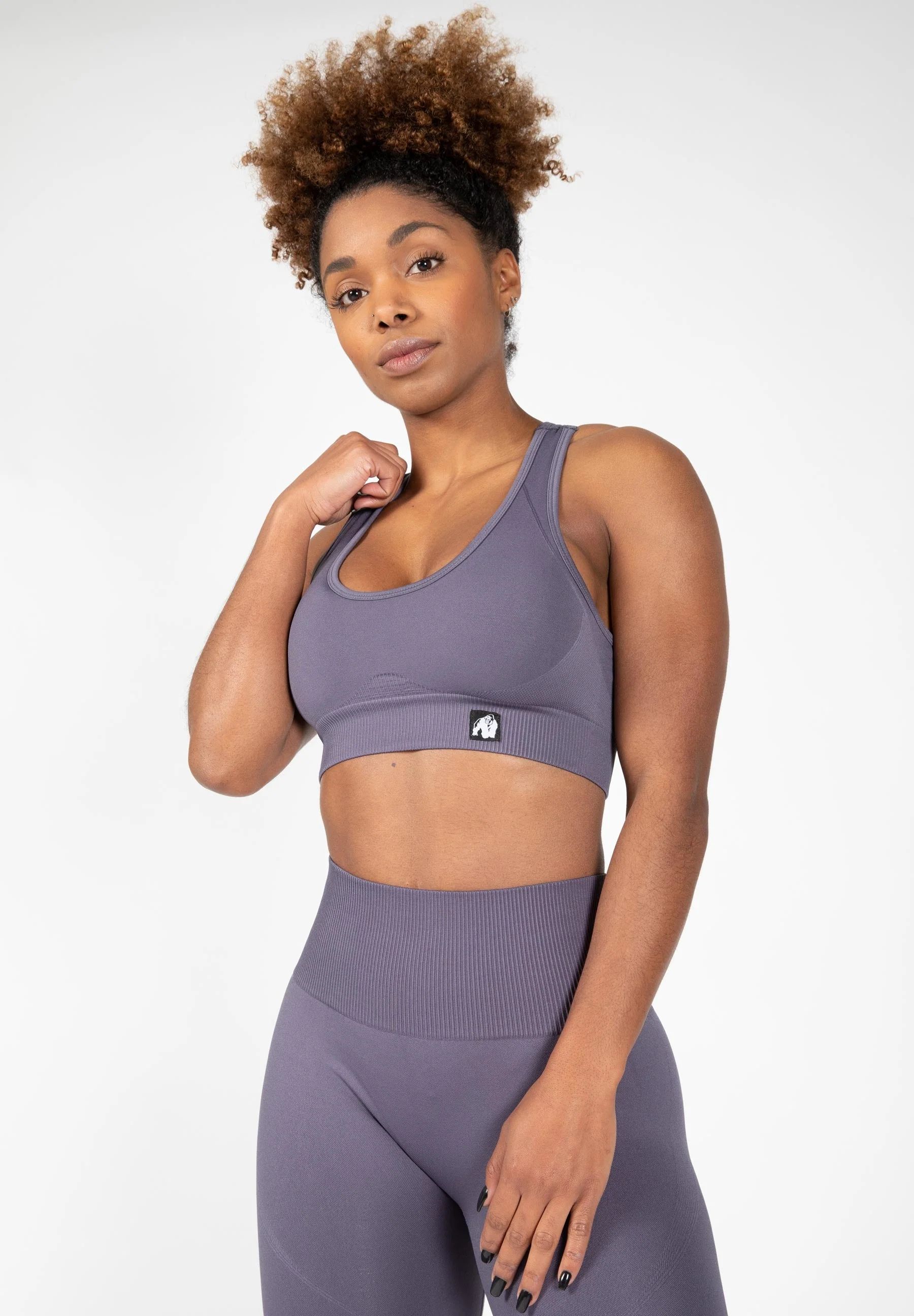 Gorilla Wear - Yava Seamless Sports Bra - Gray - Image 4
