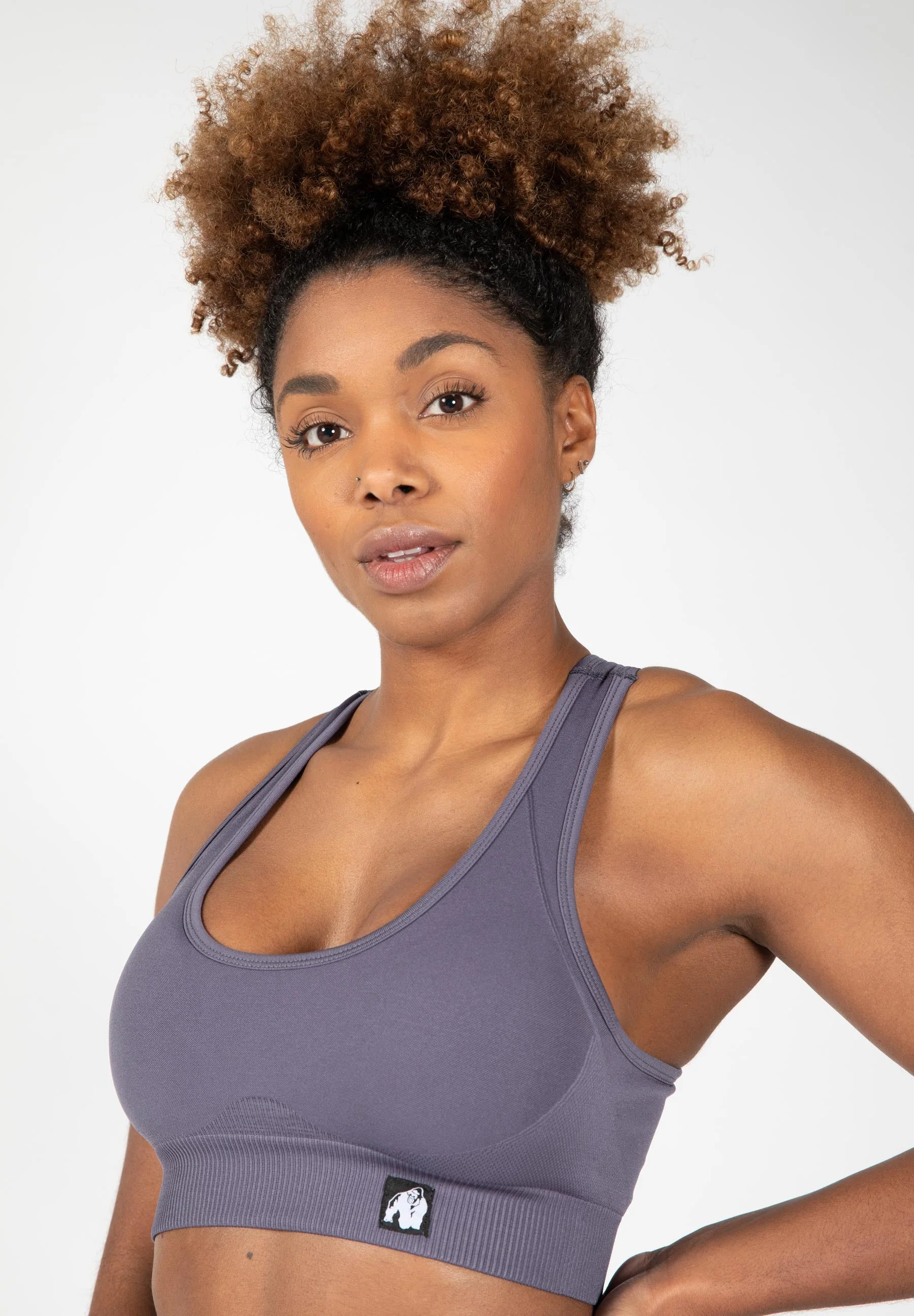 Gorilla Wear - Yava Seamless Sports Bra - Gray - Image 5