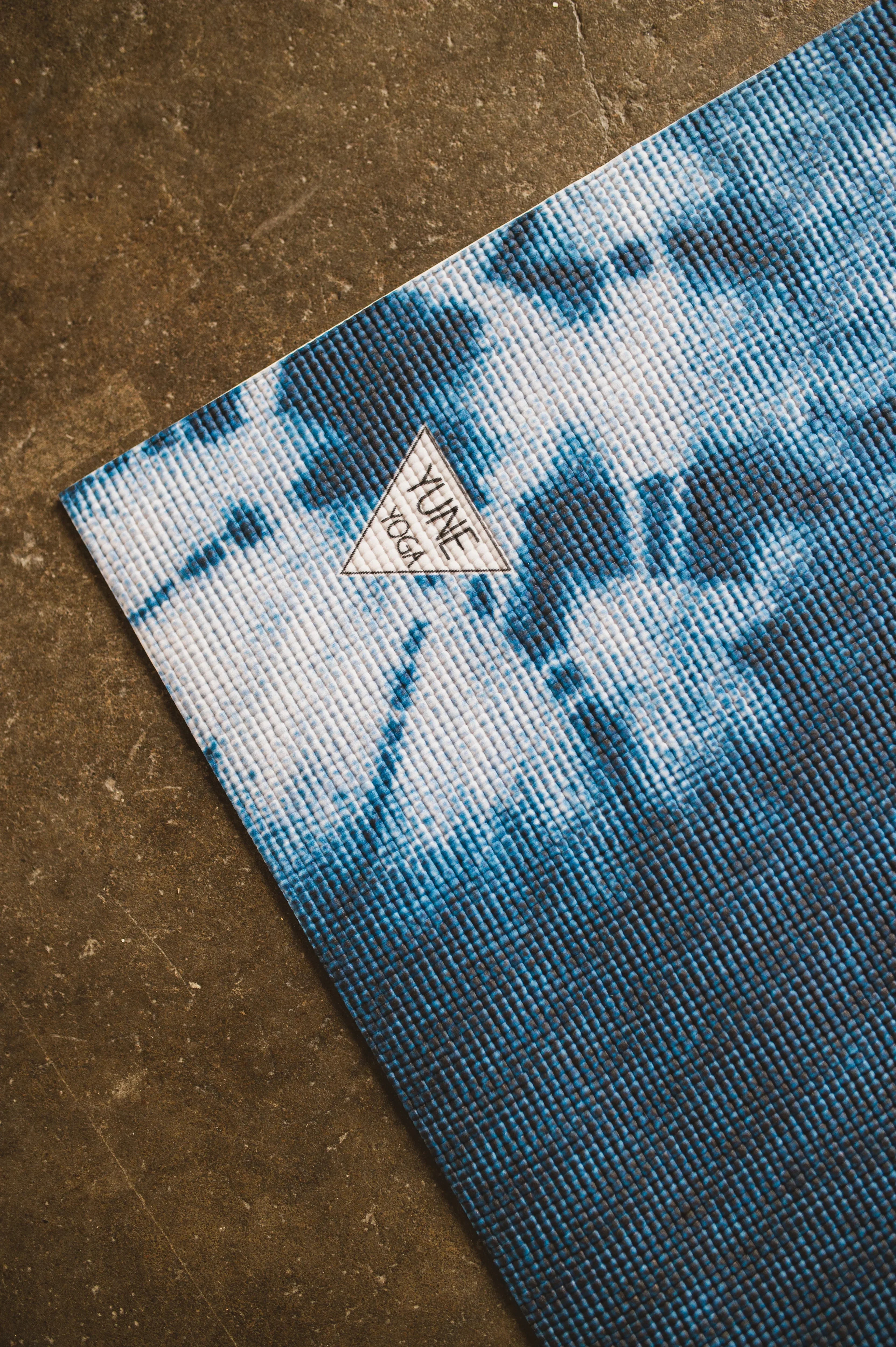 Yune Yoga - Yoga Mat | 6mm Thick | Blue Tie Dye | Non-Slip | Eco Friendly | Yune Yoga | Ataraxy - Image 5