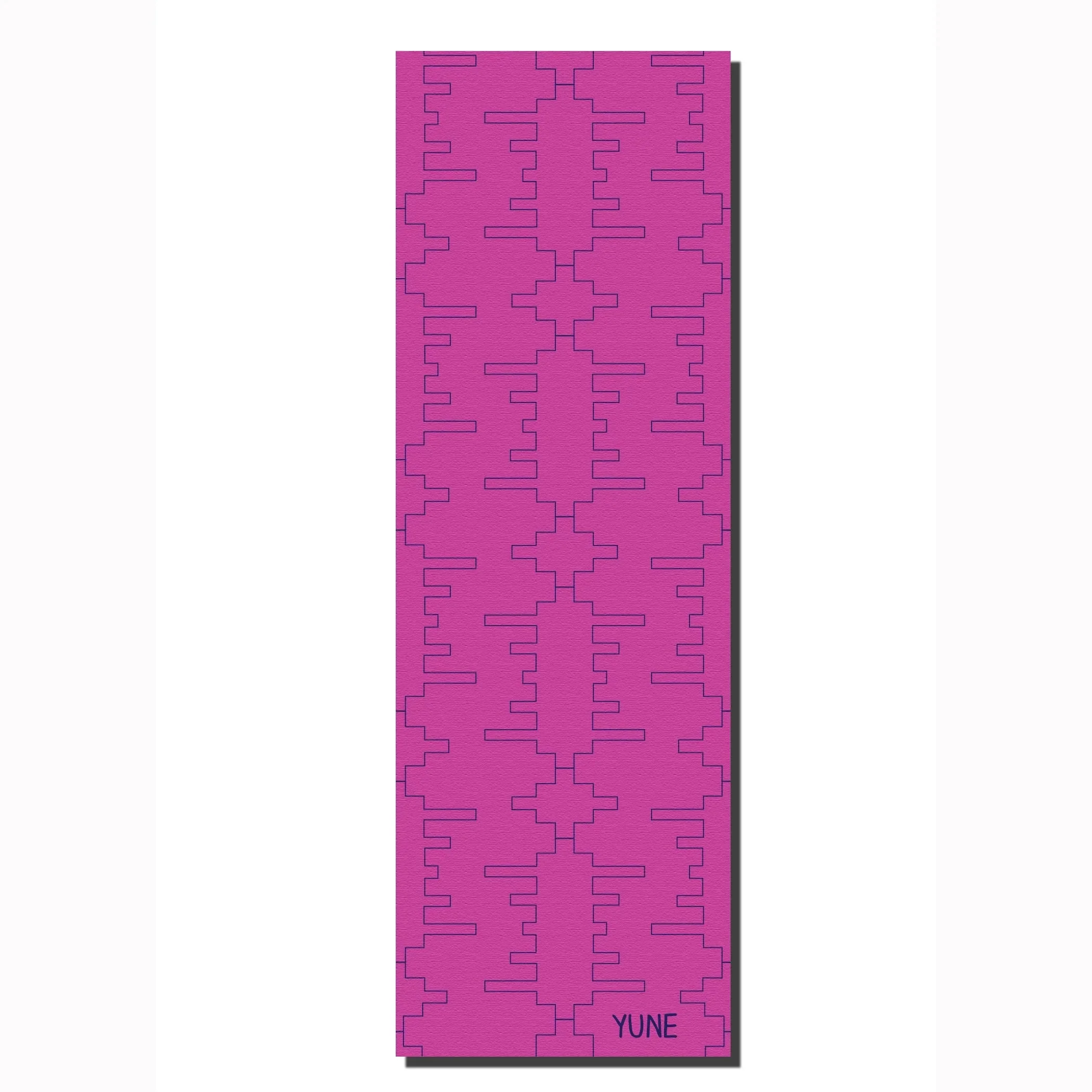 Yune Yoga - Yoga Mat | 6mm Thick | Pink | Non-Slip | Eco Friendly | Yune Yoga | TE52