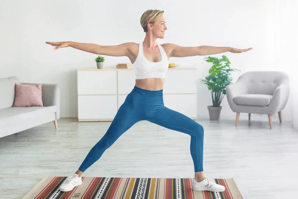 Yune Yoga - Yoga Mat | 6mm Thick | Striped | Non-Slip | Eco Friendly | Yune Yoga | Dion - Image 4