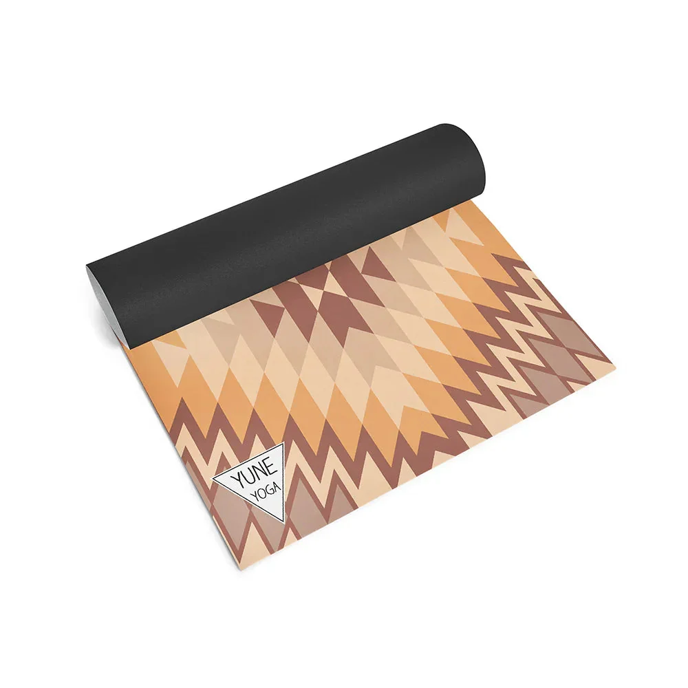 Yune Yoga - Yoga Mat | 6mm Thick | Tan | Non-Slip | Eco Friendly | Yune Yoga | Red Rocks Sunrise - Image 3