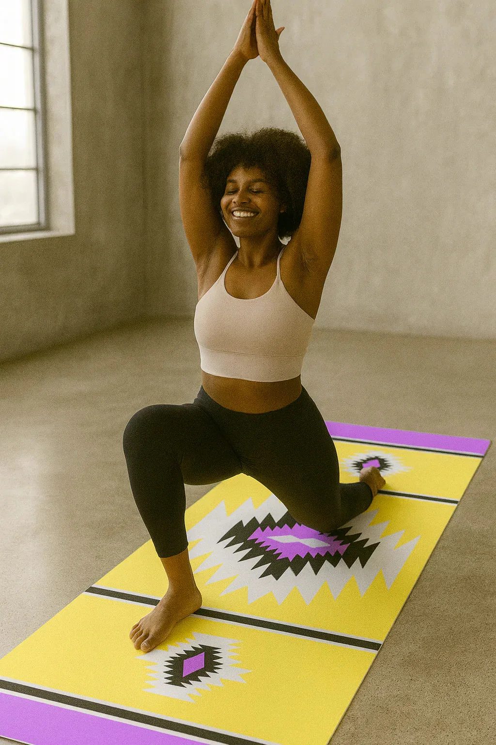Yune Yoga - Yoga Mat | 6mm Thick | Yellow| Non-Slip | Eco Friendly | Yune Yoga | Stevie - Image 2