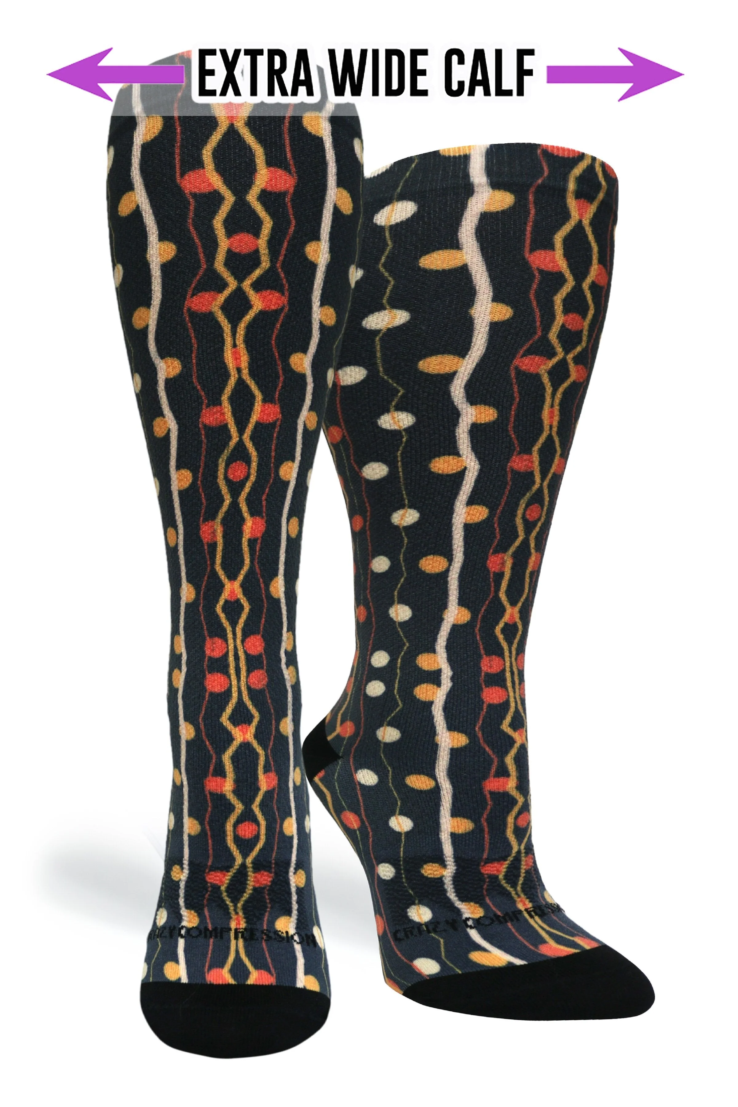 Crazy Compression - Zigzag Dots (Standard & Extra Wide) - Image 2
